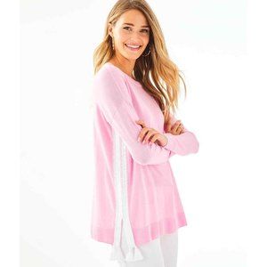 NWT Lilly Pulitzer Damara Coolmax Sweater in Pink Blossom -S